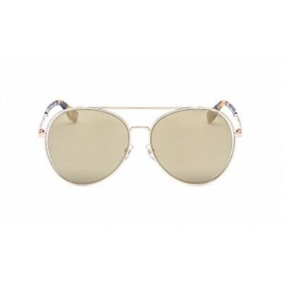 Marc Jacobs 328 /F/S 0SCL Yellow Havana Gray Ivory Aviator Style Sunglasses - Picture 1 of 12
